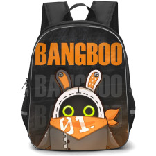 Zenless Zone Zero Bangboo Backpack StudentPack - Bangboo Portrait Word Art Background