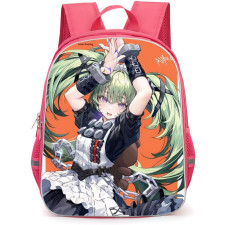 Zenless Zone Zero Corin Wickes Backpack StudentPack - Corin Wickes Portrait Orange Background