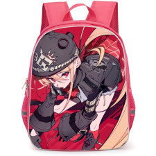Zenless Zone Zero Luciana de Montefio Backpack StudentPack - Luciana de Montefio Side Portrait Red Background