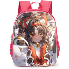 Zenless Zone Zero Nekomiya Mana Backpack StudentPack - Nekomiya Mana With Cat Illustration