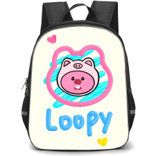Zanmang Loopy School Backpack StudentPack -Zanmang Loopy Character Art White Background Loopy