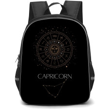 Zodiac Sign Capricorn Backpack StudentPack - Capricorn Sign On Black Background