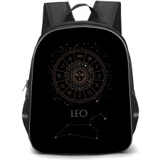 Zodiac Sign Leo Backpack StudentPack - Leo Sign On Black Background