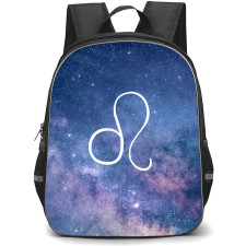 Zodiac Sign Leo Backpack StudentPack - Leo Sign On Galaxy Background
