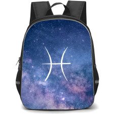 Zodiac Sign Pisces Backpack StudentPack - Pisces Sign On Galaxy Background