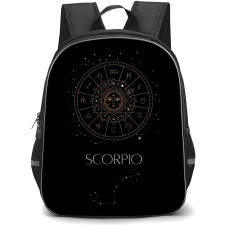 Zodiac Sign Scorpio Backpack StudentPack - Scorpio Sign On Black Background