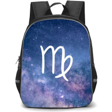 Zodiac Sign Virgo Backpack StudentPack - Virgo Sign On Galaxy Background
