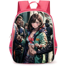 Zom 100 Bucket List of the Dead Shizuka Backpack StudentPack - Shizuka Running From Zombies