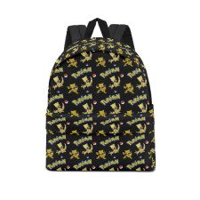 Pokemon Abra School Backpack Multicolor Schoolbag Rucksack - Abra Character Series Art