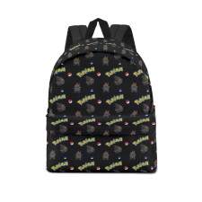 Pokemon Carkol School Backpack Multicolor Schoolbag Rucksack - Carkol Character Series Art