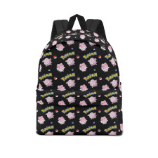 Pokemon Chansey School Backpack Multicolor Schoolbag Rucksack - Chansey Character Series Art