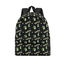 Pokemon Chikorita School Backpack Multicolor Schoolbag Rucksack - Chikorita Character Series Art