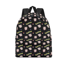 Pokemon Clefable School Backpack Multicolor Schoolbag Rucksack - Clefable Character Series Art