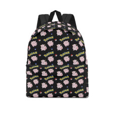 Pokemon Clefairy School Backpack Multicolor Schoolbag Rucksack - Clefairy Character Series Art