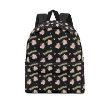 Pokemon Cleffa School Backpack Multicolor Schoolbag Rucksack - Cleffa Character Series Art
