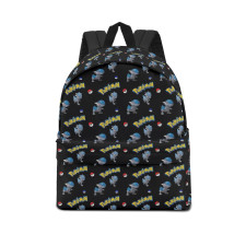 Pokemon Cranidos School Backpack Multicolor Schoolbag Rucksack - Cranidos Character Series Art