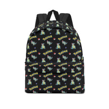Pokemon Croconaw School Backpack Multicolor Schoolbag Rucksack - Croconaw Character Series Art