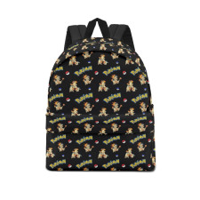 Pokemon School Backpack Multicolor Schoolbag Rucksack - Cyndaquil Quilava Typhlosion Evolution Cartoon Art Series