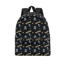 Pokemon Dewott School Backpack Multicolor Schoolbag Rucksack - Dewott Character Series Art