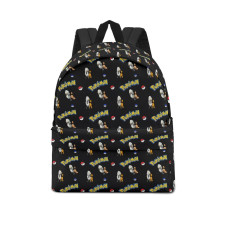 Pokemon Furfrou School Backpack Multicolor Schoolbag Rucksack - Diamond Furfrou Character Series Art