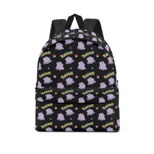 Pokemon Ditto School Backpack Multicolor Schoolbag Rucksack - Ditto Character Series Art