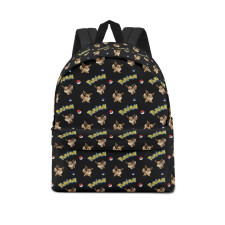 Pokemon Eevee School Backpack Multicolor Schoolbag Rucksack - Eevee Character Series Art