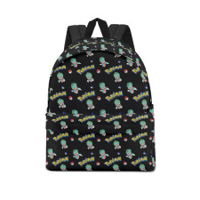 Pokemon Fomantis School Backpack Multicolor Schoolbag Rucksack - Fomantis Character Series Art