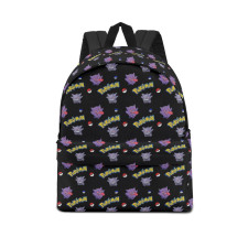 Pokemon Gengar School Backpack Multicolor Schoolbag Rucksack - Gengar Character Series Art