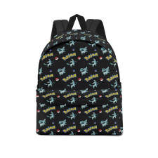 Pokemon Glaceon School Backpack Multicolor Schoolbag Rucksack - Glaceon Character Series Art