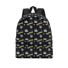 Pokemon Greavard School Backpack Multicolor Schoolbag Rucksack - Greavard Character Series Art