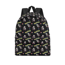 Pokemon Furfrou School Backpack Multicolor Schoolbag Rucksack - Heart Furfrou Character Series Art