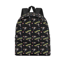 Pokemon Hitmonchan School Backpack Multicolor Schoolbag Rucksack - Hitmonchan Character Series Art