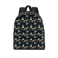 Pokemon Lapras School Backpack Multicolor Schoolbag Rucksack - Lapras Character Series Art