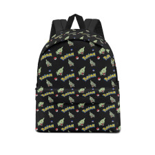 Pokemon Larvitar School Backpack Multicolor Schoolbag Rucksack - Larvitar Character Series Art