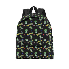 Pokemon Lombre School Backpack Multicolor Schoolbag Rucksack - Lombre Character Series Art