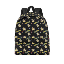 Pokemon Makuhita School Backpack Multicolor Schoolbag Rucksack - Makuhita Character Series Art