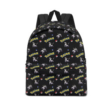 Pokemon Mienshao School Backpack Multicolor Schoolbag Rucksack - Mienshao Character Series Art