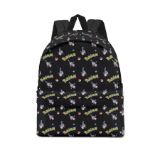 Pokemon Mime Jr. School Backpack Multicolor Schoolbag Rucksack - Mime Jr. Character Series Art