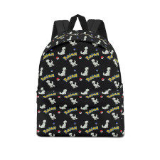 Pokemon Furfrou School Backpack Multicolor Schoolbag Rucksack - Natural Furfrou Character Series Art