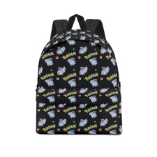 Pokemon Nidoran School Backpack Multicolor Schoolbag Rucksack - Nidoran Female Character Series Art