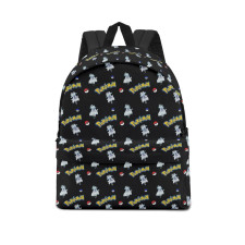 Pokemon Nihilego School Backpack Multicolor Schoolbag Rucksack - Nihilego Character Series Art