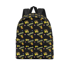 Pokemon School Backpack Multicolor Schoolbag Rucksack - Pichu Pikachu Raichu Evolution Cartoon Art Series