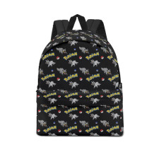 Pokemon Poochyena School Backpack Multicolor Schoolbag Rucksack - Poochyena Character Series Art