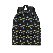 Pokemon Prinplup School Backpack Multicolor Schoolbag Rucksack - Prinplup Character Series Art