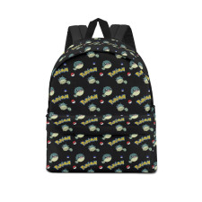 Pokemon Qwilfish School Backpack Multicolor Schoolbag Rucksack - Qwilfish Character Series Art