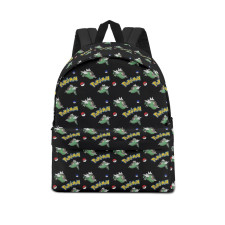 Pokemon Red Striped Basculin School Backpack Multicolor Schoolbag Rucksack - Red Striped Basculin Character Series Art