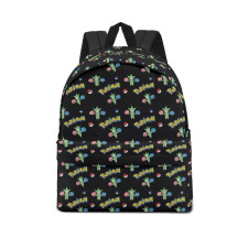 Pokemon Roselia School Backpack Multicolor Schoolbag Rucksack - Roselia Character Series Art
