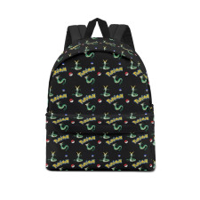 Pokemon Serperior School Backpack Multicolor Schoolbag Rucksack - Serperior Character Series Art