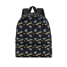 Pokemon Shuppet School Backpack Multicolor Schoolbag Rucksack - Shuppet Character Series Art