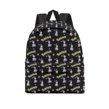 Pokemon Sliggoo School Backpack Multicolor Schoolbag Rucksack - Sliggoo Character Series Art